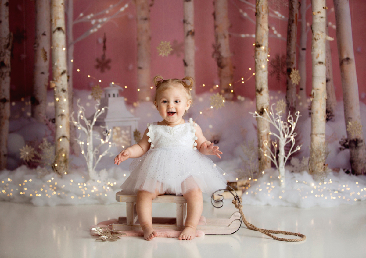 Brighton Michigan Baby Newborn Photographer Howell Cake Smash One Year Portraits Josie